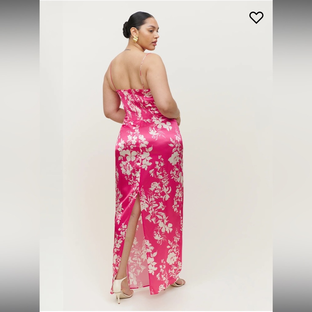 COPY - Reformation Frankie Dress 8 - HotHouse Pink - new Without tags - Picture 7 of 8